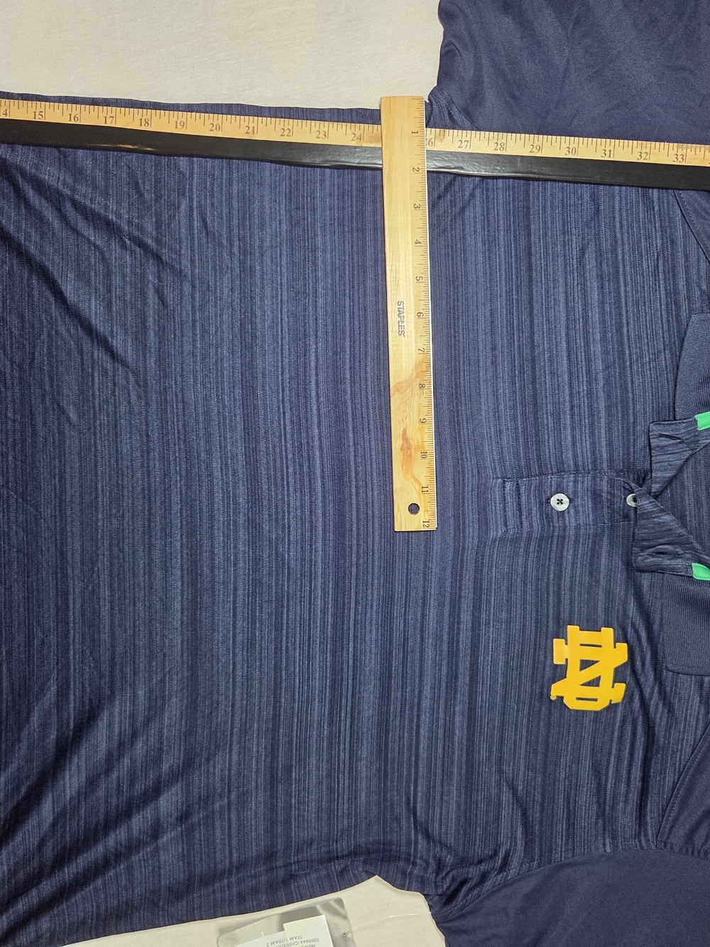 Notre Dame ND Fighting Irish Champion Men's Polo Shirt Navy Blue Size L